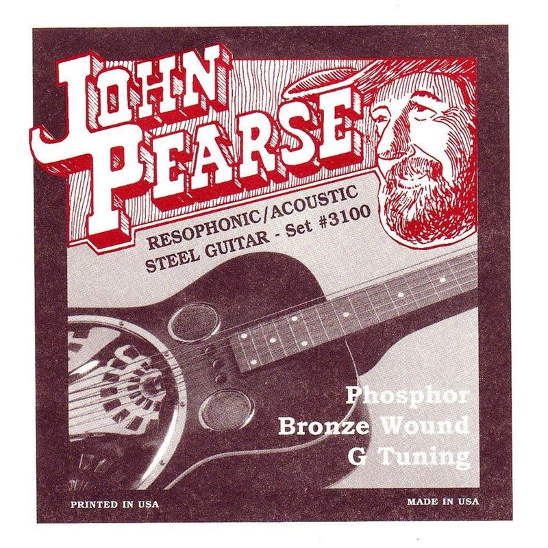 John Pearse Resophonic Strings Phosphor Bronze G Tuning 16-59 (3 Pack Bundle) - Image 2